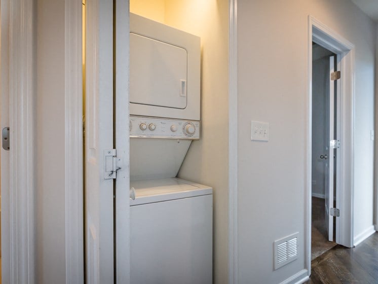 apartment with washer dryer